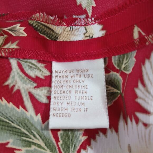 EP PRO 16 Red Floral Skort Polyester easy care no stretch see measurement photos - Picture 10 of 12